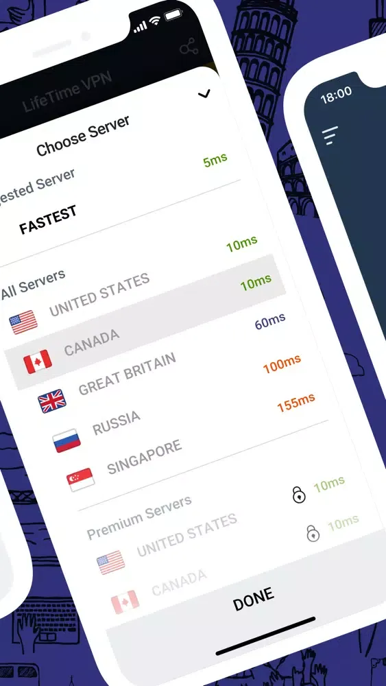 Ảnh chụp màn hình của Fast VPN and Best VPN for Life