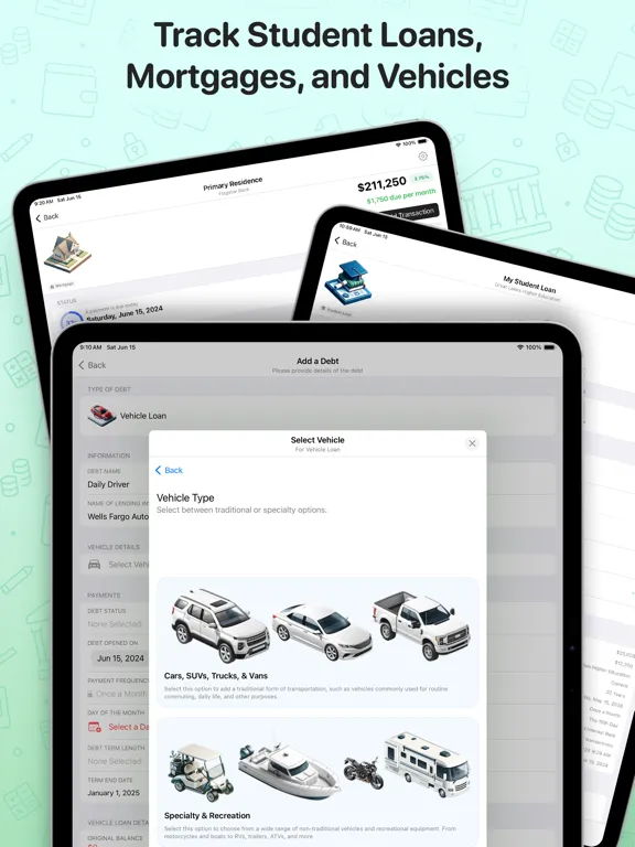 ภาพหน้าจอของ DownPay: Track Debt & Savings iPad 