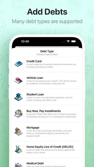 ภาพหน้าจอของ DownPay: Track Debt & Savings