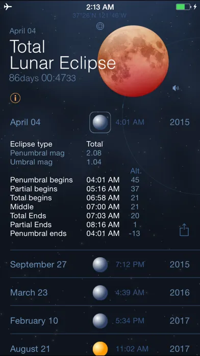 تصاویر Solar and Lunar Eclipses - Full and Partial Eclipse Calendar