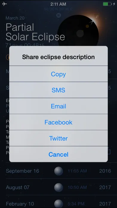 تصاویر Solar and Lunar Eclipses - Full and Partial Eclipse Calendar