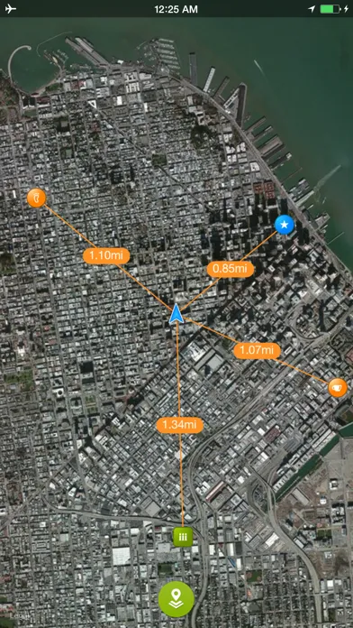 Offline Maps - custom area caching and real-time label tracking سکرین شاٹس