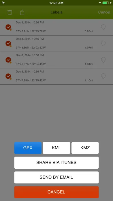 Offline Maps - custom area caching and real-time label tracking سکرین شاٹس