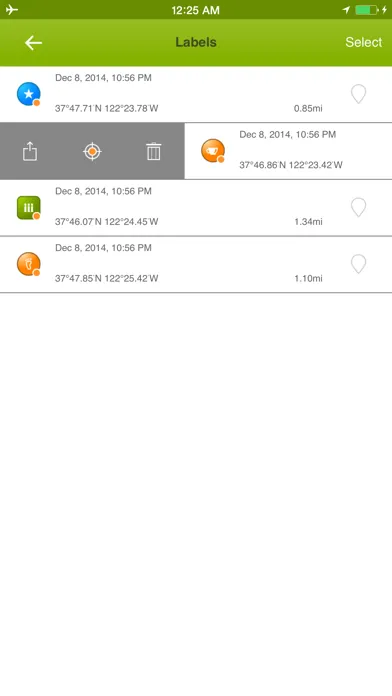 Offline Maps - custom area caching and real-time label tracking سکرین شاٹس