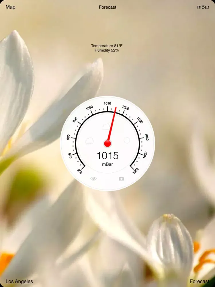 صور Barometer Deluxe - Pressure on The Map With Charts and Forecast iPad 