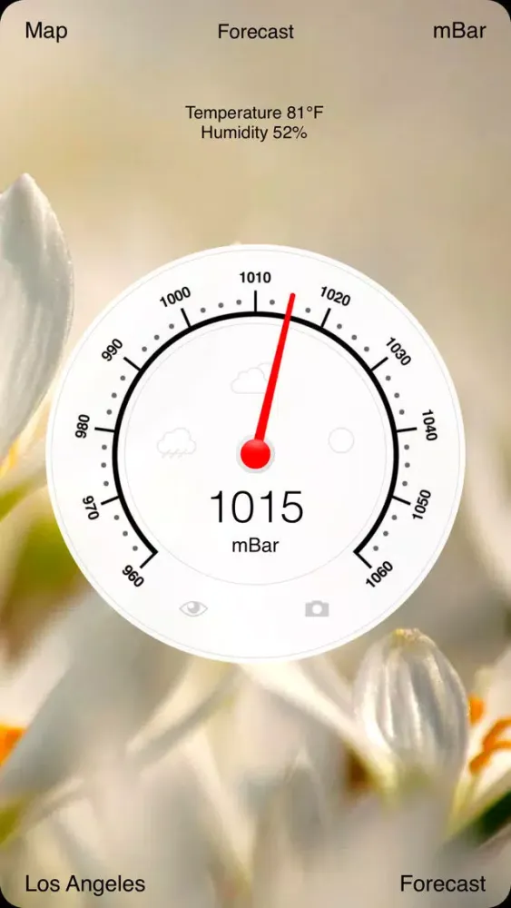 صور Barometer Deluxe - Pressure on The Map With Charts and Forecast