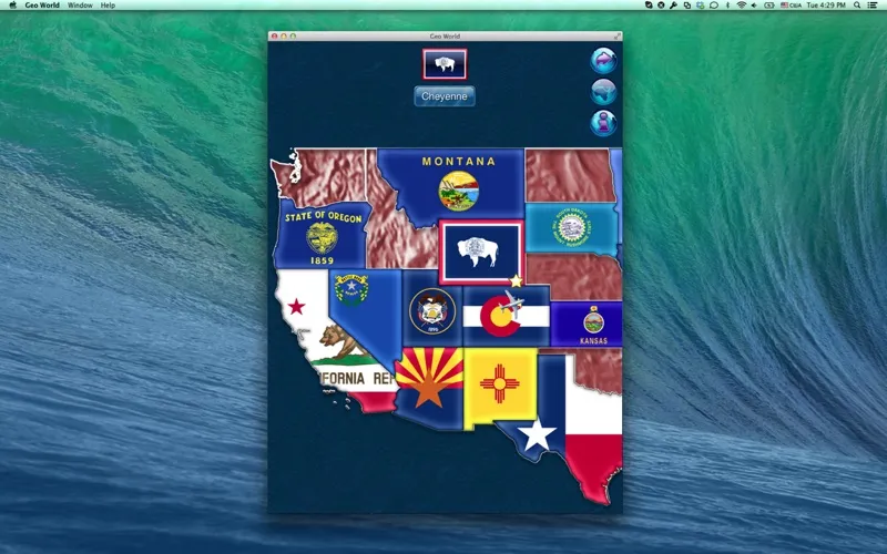 ภาพหน้าจอของ Geo World Deluxe - Fun Geography Quiz With Audio Pronunciation for Kids