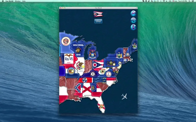 ภาพหน้าจอของ Geo World Deluxe - Fun Geography Quiz With Audio Pronunciation for Kids