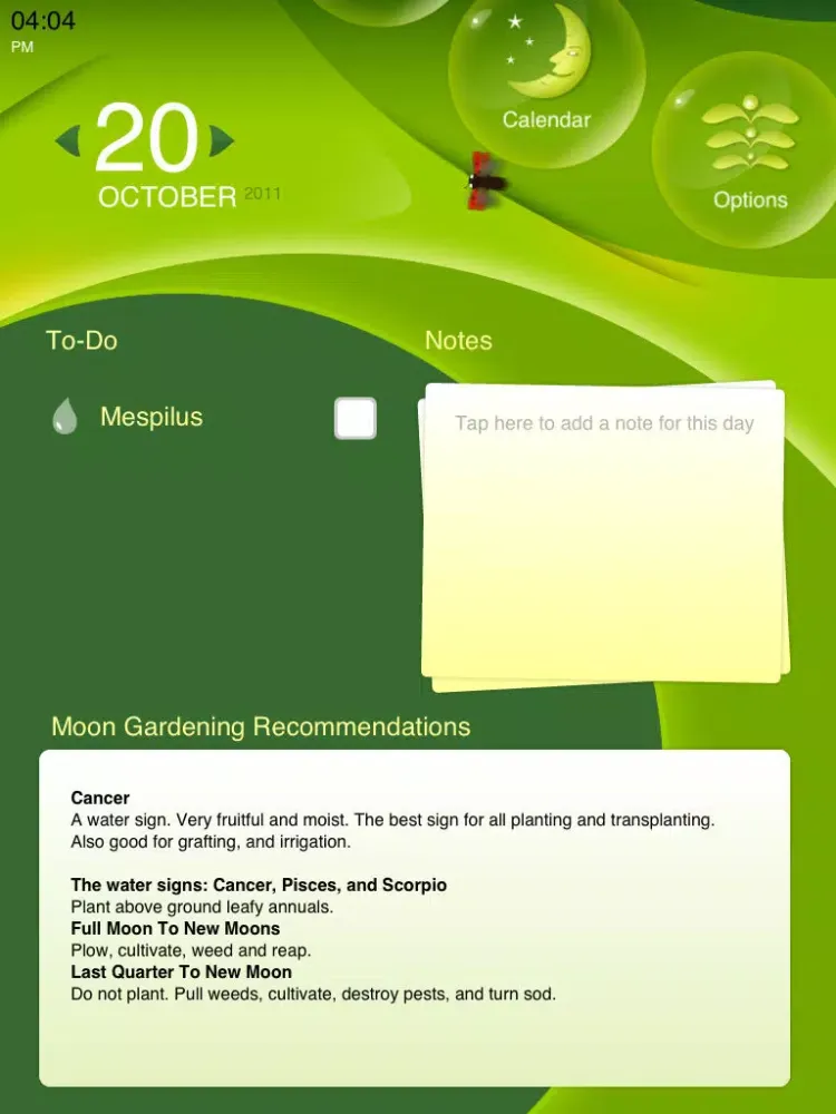Moon Gardening iPad 应用截图