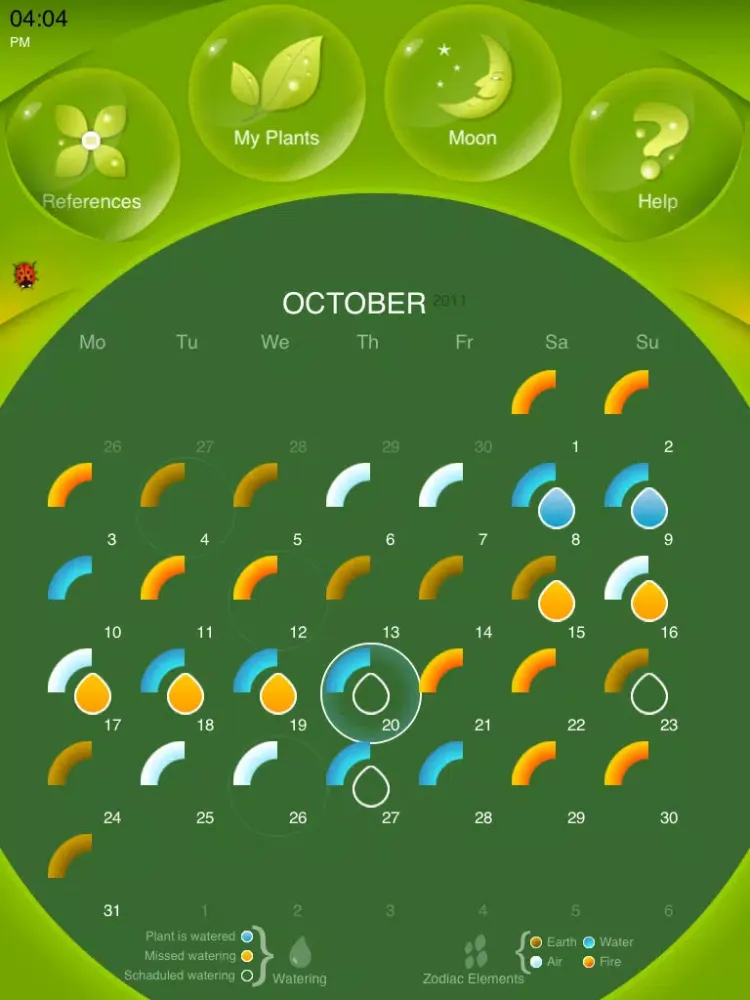 Moon Gardening iPad 应用截图