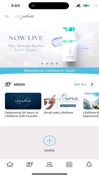 LifeWave InTouch 스크린샷