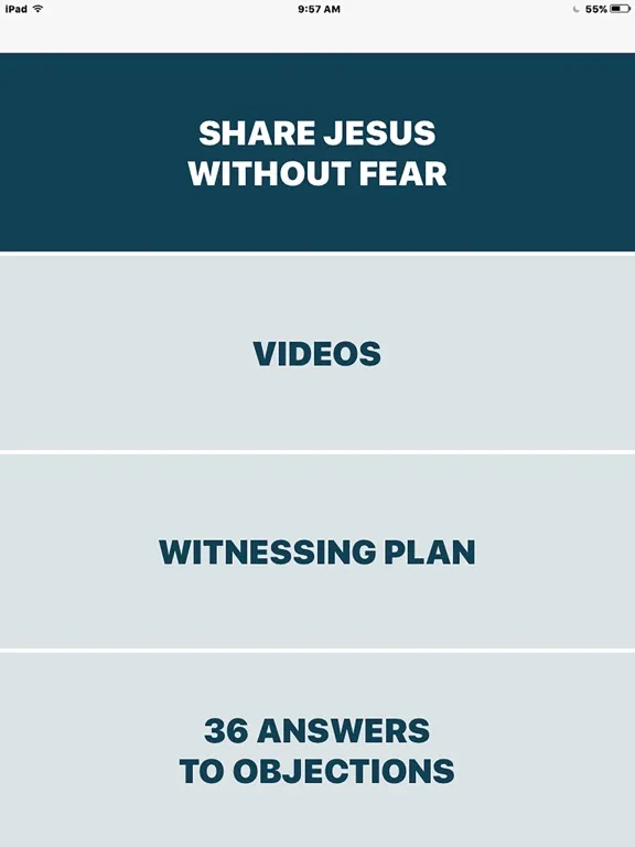 Share Jesus Without Fear iPad  스크린샷