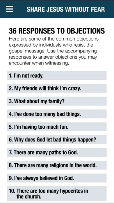 Share Jesus Without Fear 스크린샷
