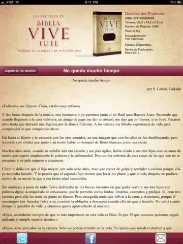 Captures d'écran de Los Artículos De Biblia Vive Tu Fe iPad 