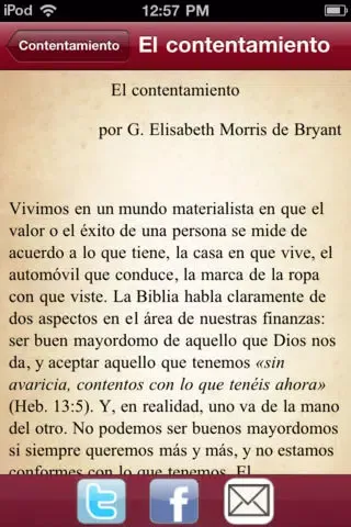 Captures d'écran de Los Artículos De Biblia Vive Tu Fe