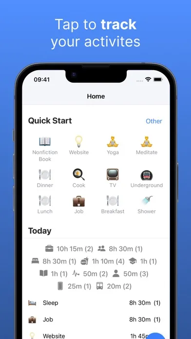 Lifey - Time & Habit Tracker سکرین شاٹس