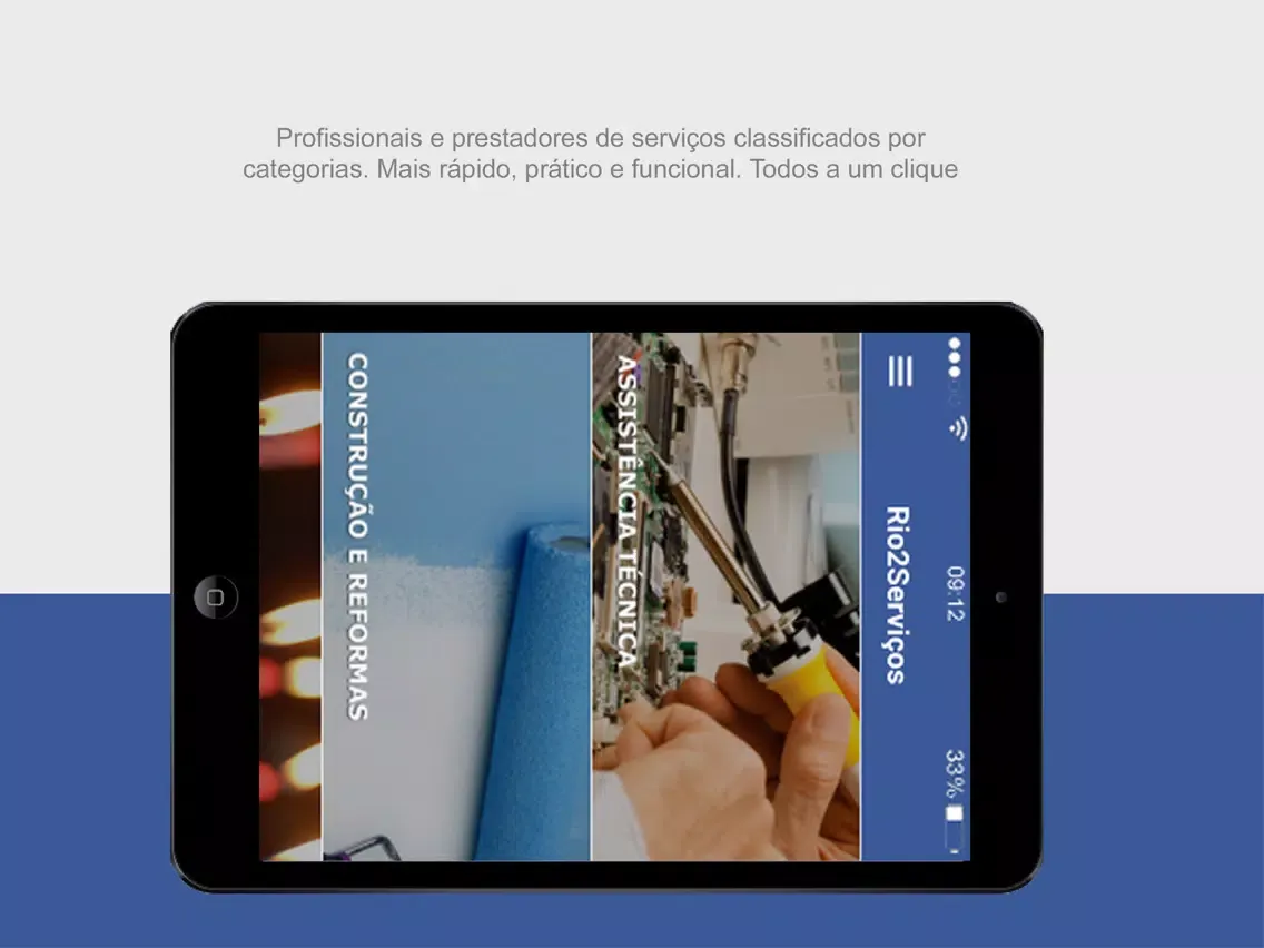 Capturas de tela do Rio2Servicos iPad 