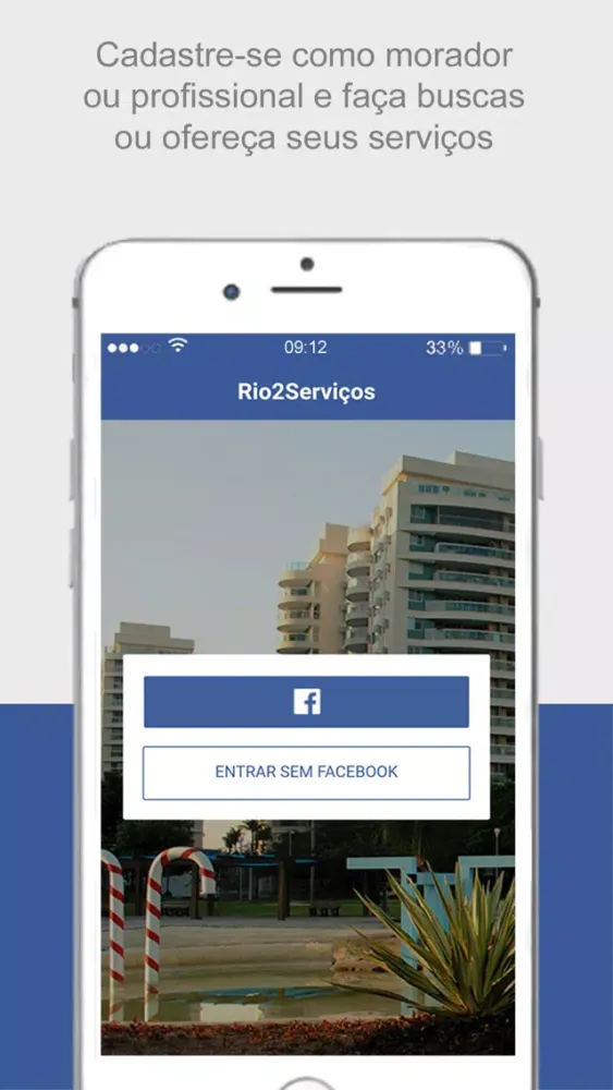 Capturas de tela do Rio2Servicos