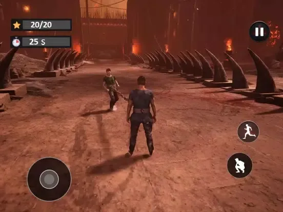 Capturas de tela do Chained Together Climb Up 3D iPad 