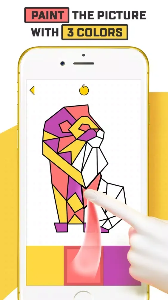 Capturas de tela do Trio - Polygon Coloring Puzzle