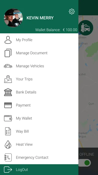 LiftCoOp Driver App Screenshots
