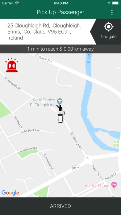 LiftCoOp Driver App Screenshots