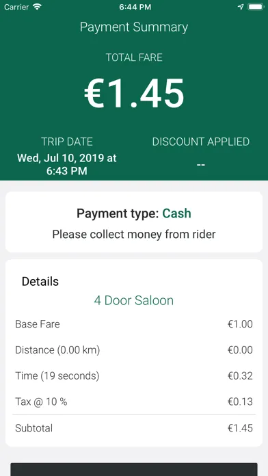 LiftCoOp Driver App Screenshots