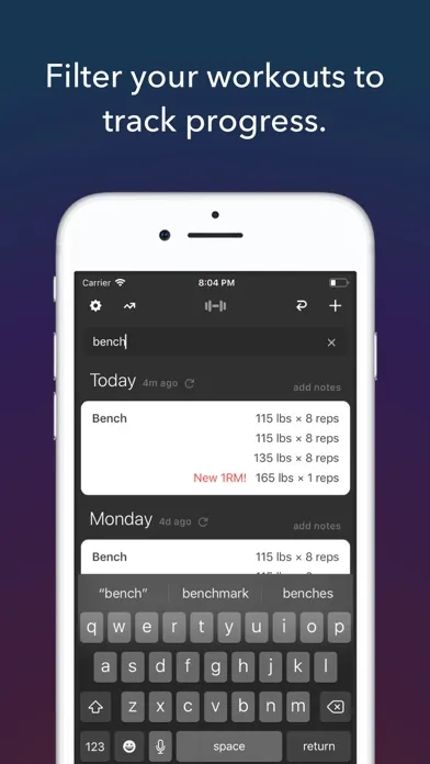 Screenshot di Lift Log: #1 Weightlifting Log