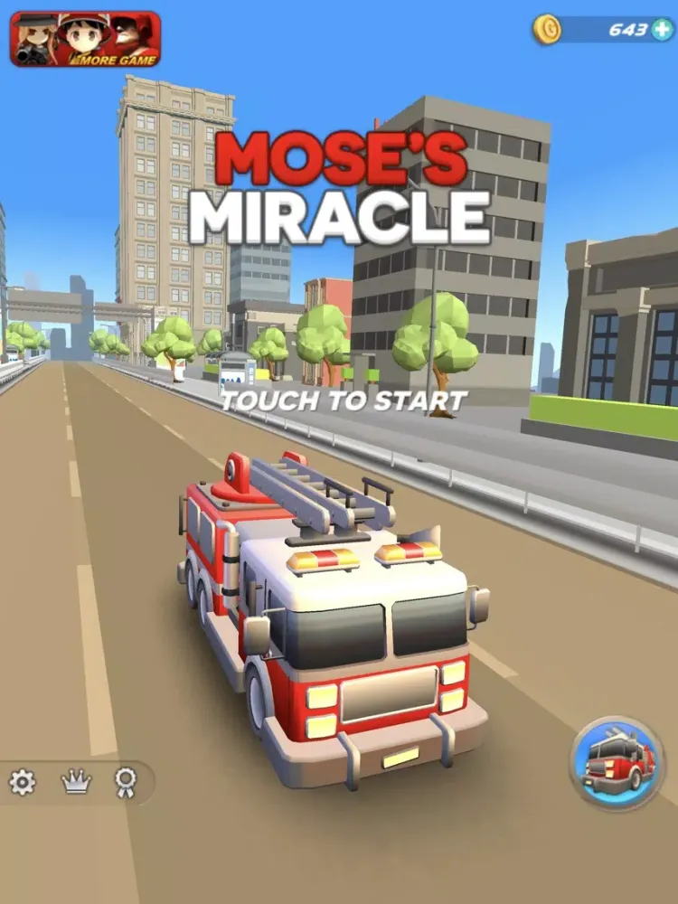 Tangkapan layar Mose's Miracle iPad 