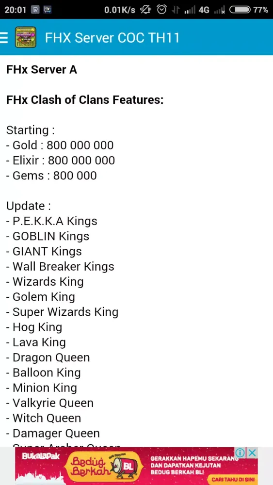 FHX Server COC TH11 スクリーンショット