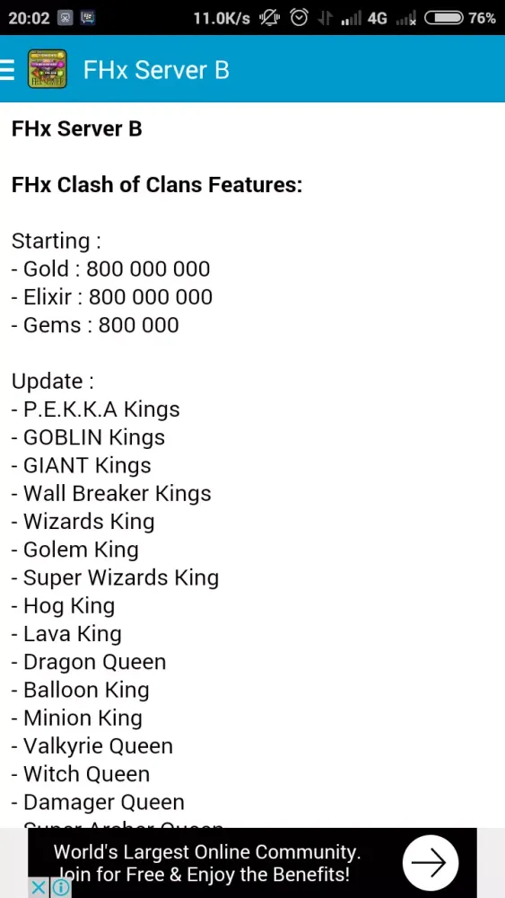 FHX Server COC TH11 スクリーンショット