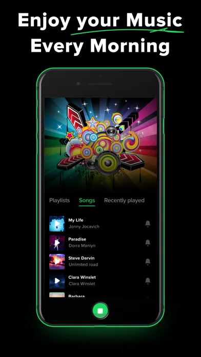 Tangkapan layar Alarm Clock for Spotify◉