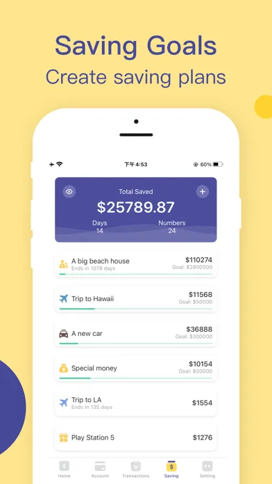 Capturas de pantalla de Budget App - Spending Tracker