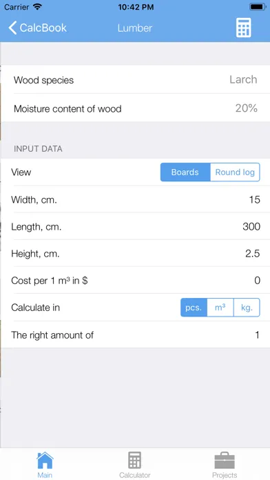 CalcBook - building calculator স্ক্রিনশট