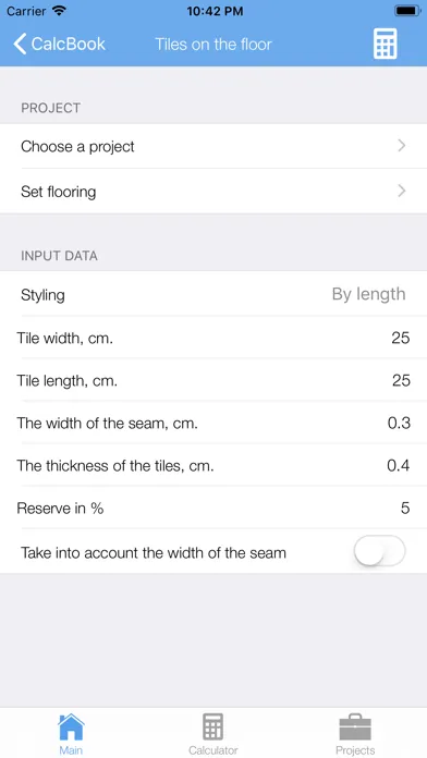 CalcBook - building calculator স্ক্রিনশট