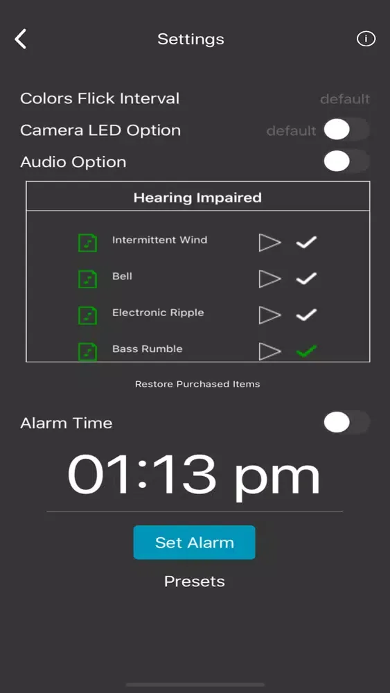 Скриншоты Light Awake Hearing Impaired