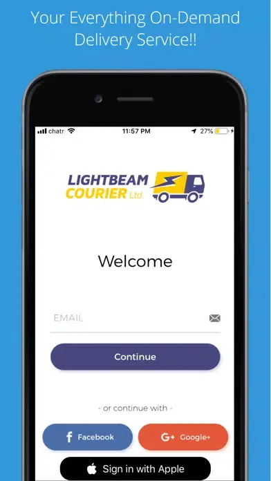 Capturas de pantalla de Lightbeam Courier