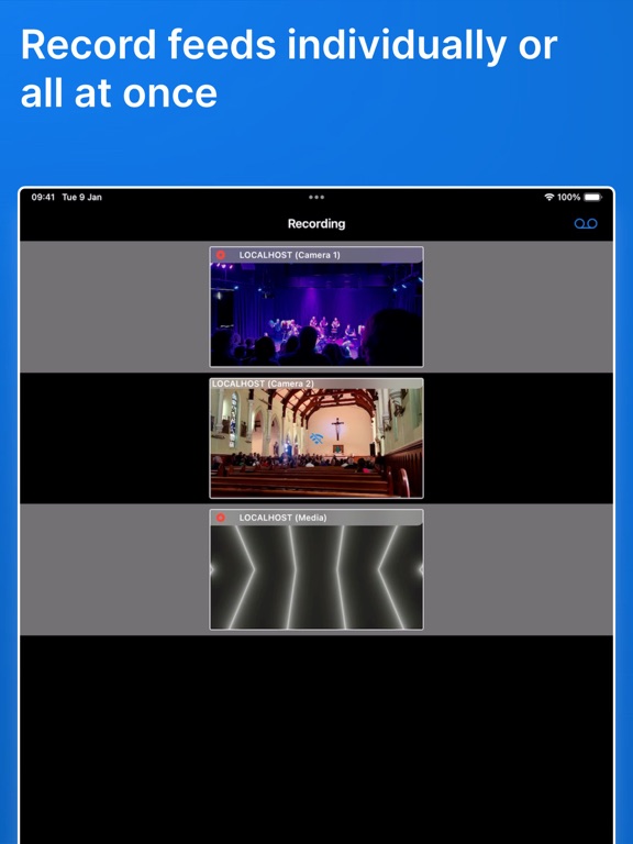 Capturas de pantalla de NDI Switcher - Focus iPad 