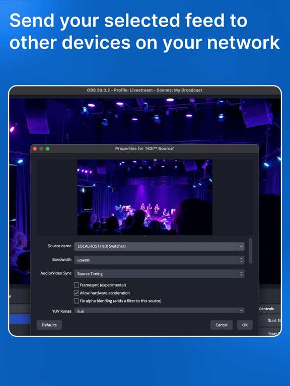 Capturas de pantalla de NDI Switcher - Focus iPad 