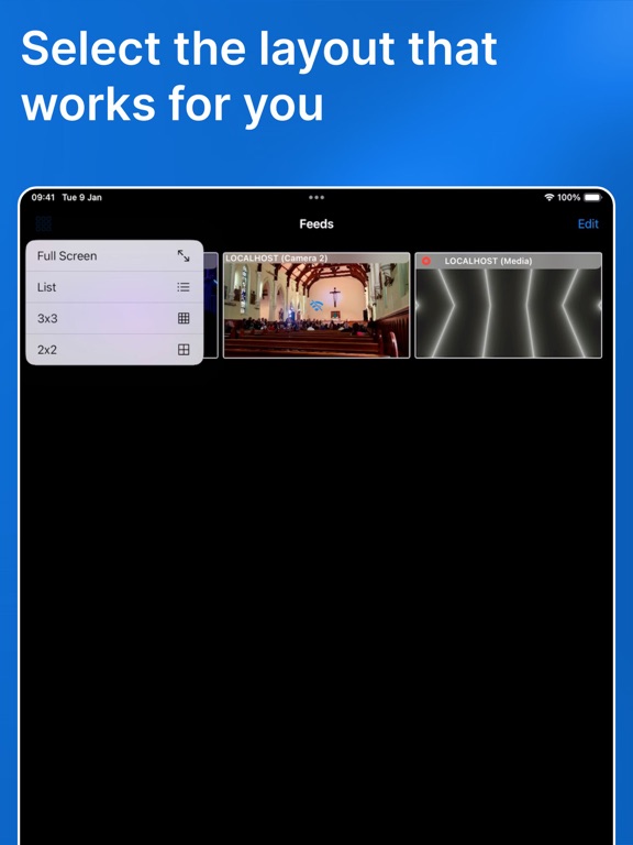 Capturas de pantalla de NDI Switcher - Focus iPad 