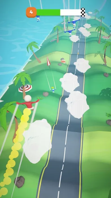 Hill Run Race- Flying Stickman سکرین شاٹس