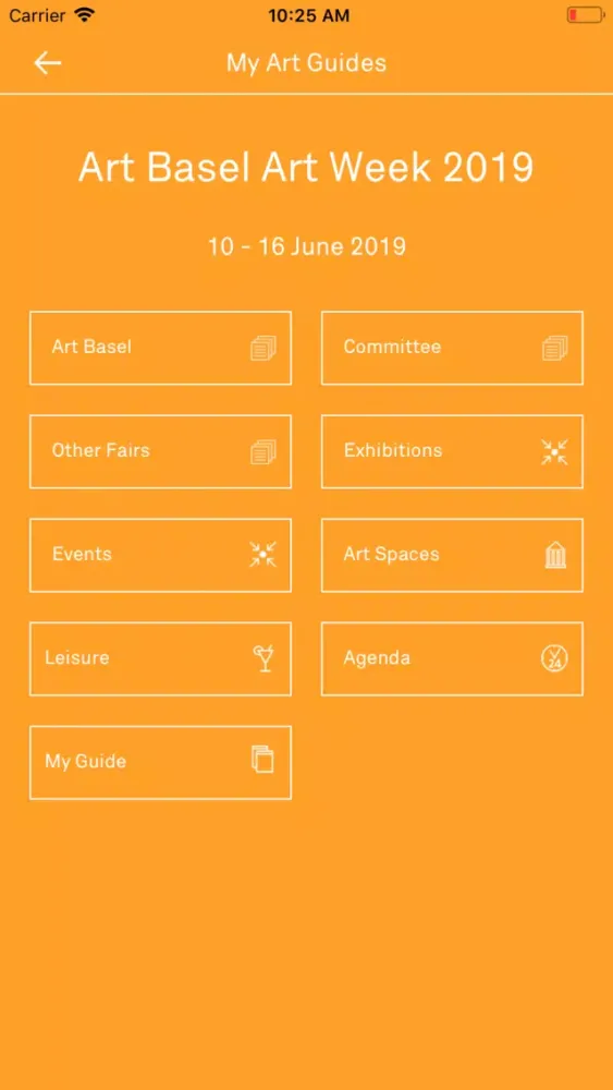 Captures d'écran de Art Basel Art Week 2019