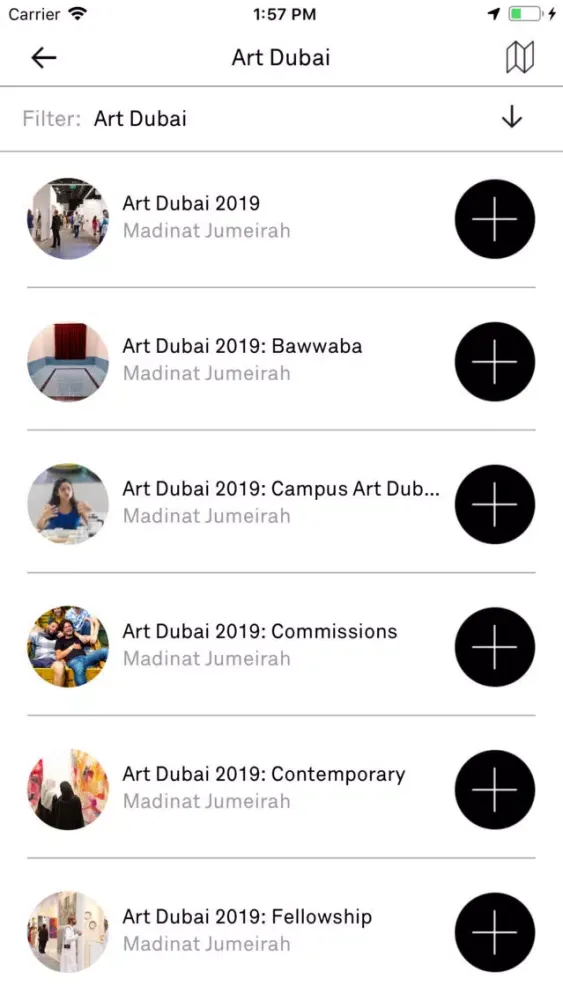 Capturas de tela do My Art Guide UAE 2019