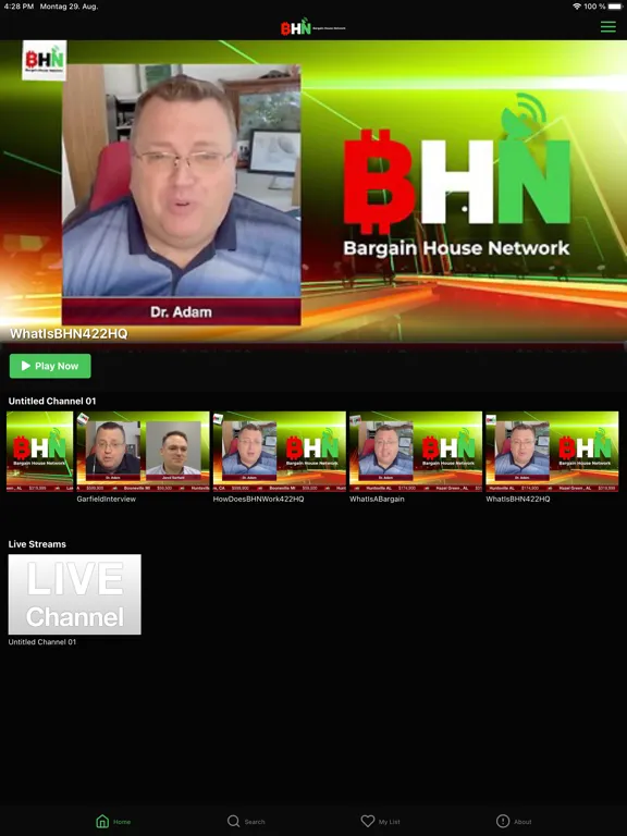 Bargain House Network iPad  Screenshots