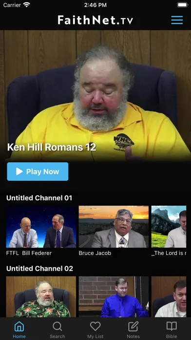Tangkapan layar FaithNetTV