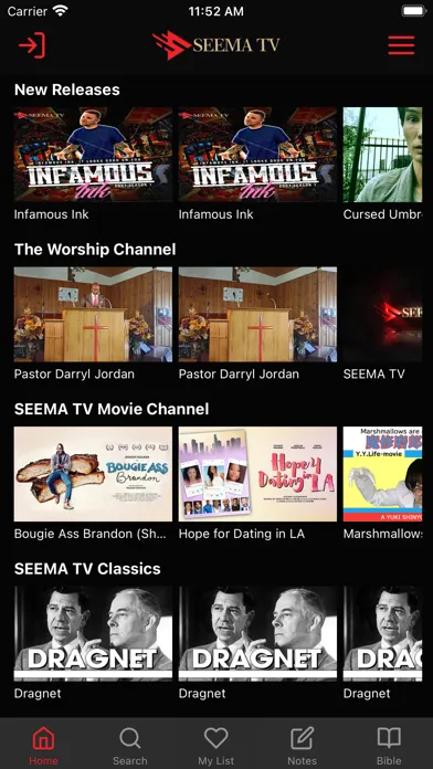 Tangkapan layar SEEMA TV