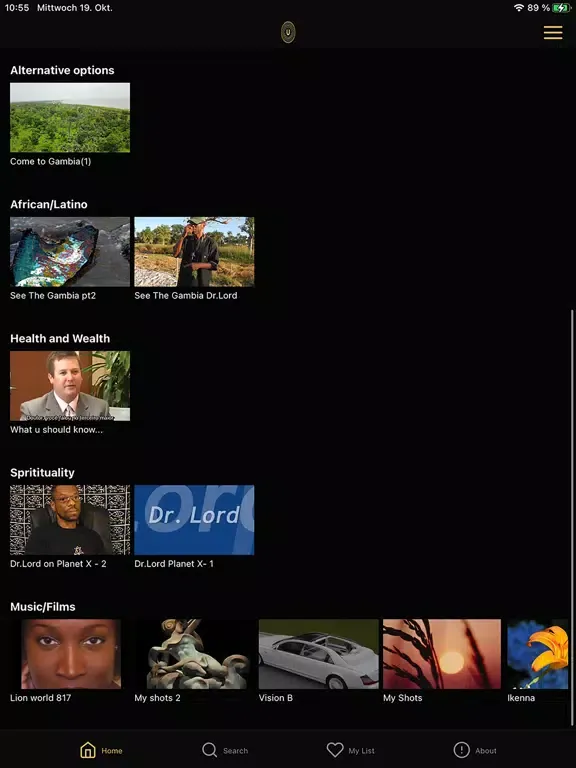 Ảnh chụp màn hình của The Unity Network iPad 