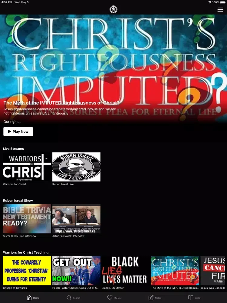 Capturas de tela do Warriors for Christ iPad 