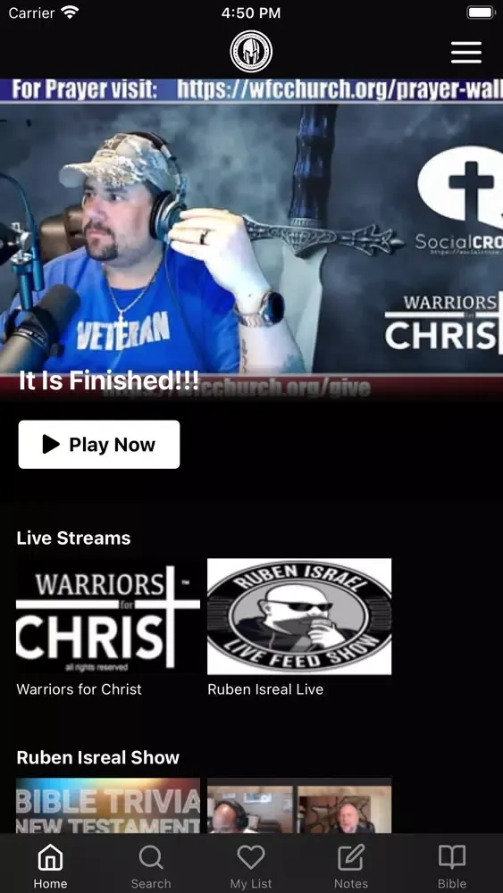 Capturas de tela do Warriors for Christ