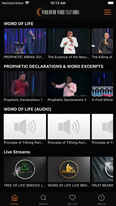 Worldwide Word Television سکرین شاٹس